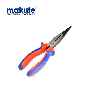 Long nose pliers 6"/160mm with TPR handle Needle Cutting Pliers